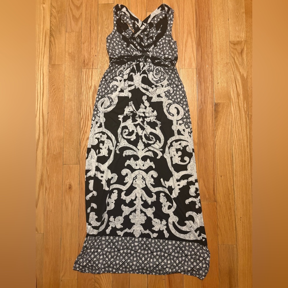 Soma Black and White Maxi Dress - Picture 2 of 6